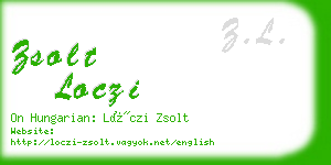 zsolt loczi business card